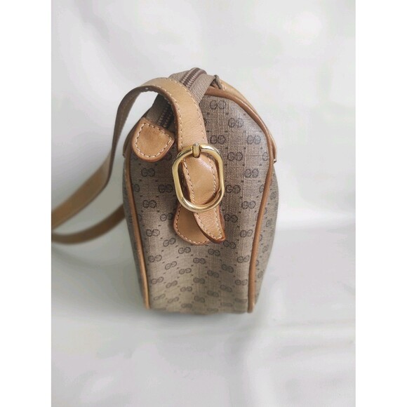 Vintage Gucci Micro GG Monogram 80s Shoulder Purse Crossbody Bag Web Stripe - Picture 8 of 17